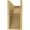 Ekena Millwork 8"W x 24"D x 16"H Classic Crestline Rough Cedar Woodgrain TimberThane Corbel, Primed Tan CORUR08X24X16CRERCPR - alternate 3